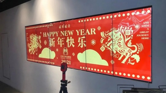 上海百樂門大酒店led透明屏、液晶拼接屏